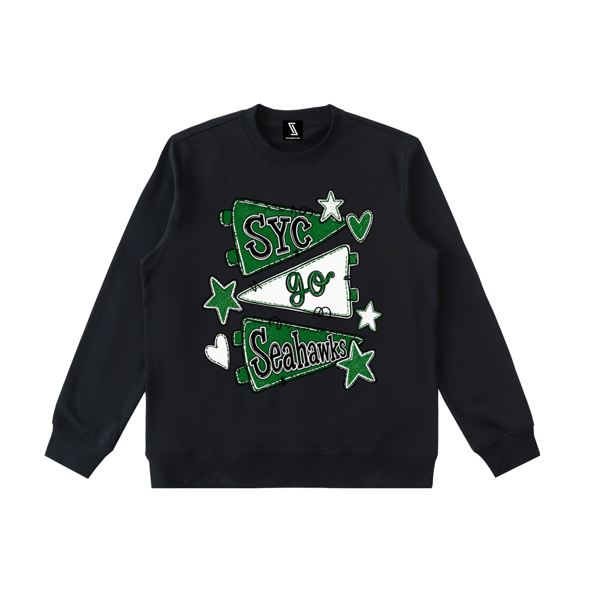 Lets Go Seahawks Essential Heavyweight Crewneck Sweatshirt