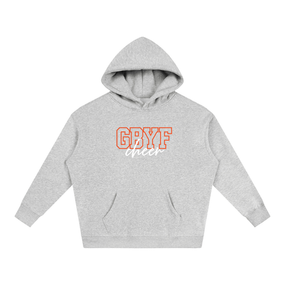 Cursive Front Green Bulldogs Oversize Fleeced Hoodie