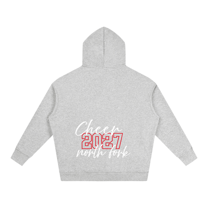 Cursive Front North Fork Oversize Fleeced Hoodie