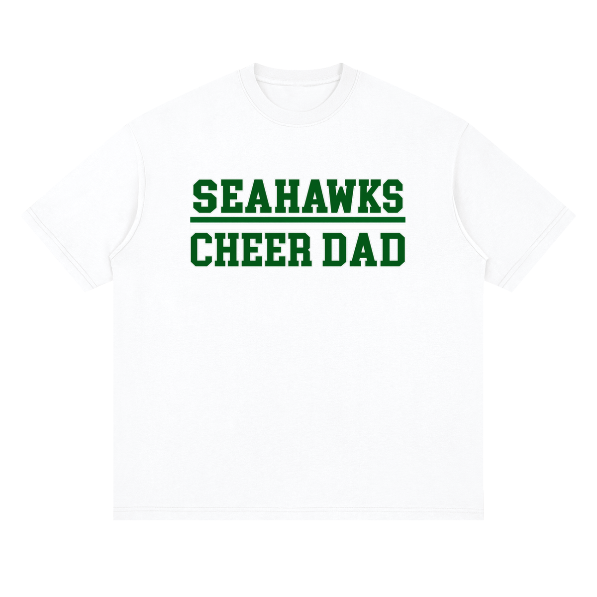 Dad Seahawks Oversized Drop Shoulder T-Shirt