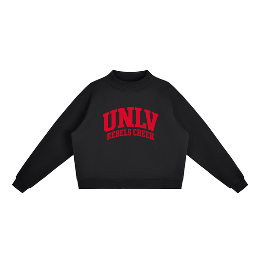 Basic 2 UNLV Essential Fleece Mock-Neck Crew Sweatshirt (printed)