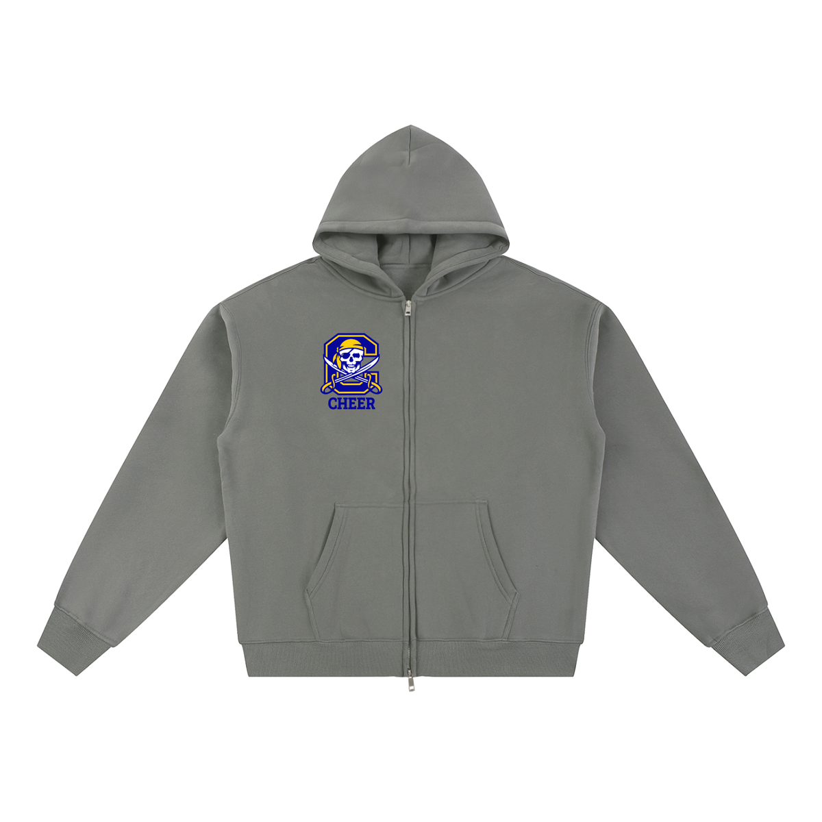 Simple Cyprus Essential Fleece Zip-Through Hoodie