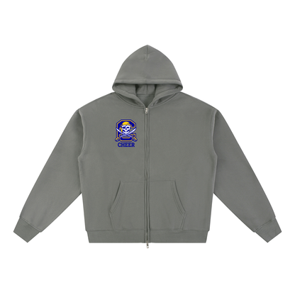 Simple Cyprus Essential Fleece Zip-Through Hoodie