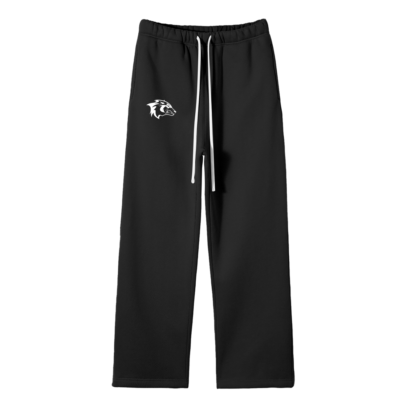 Unisex Solid Color Straight Leg Pants