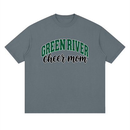 Cheer Mom Green River Oversized Drop Shoulder T-Shirt