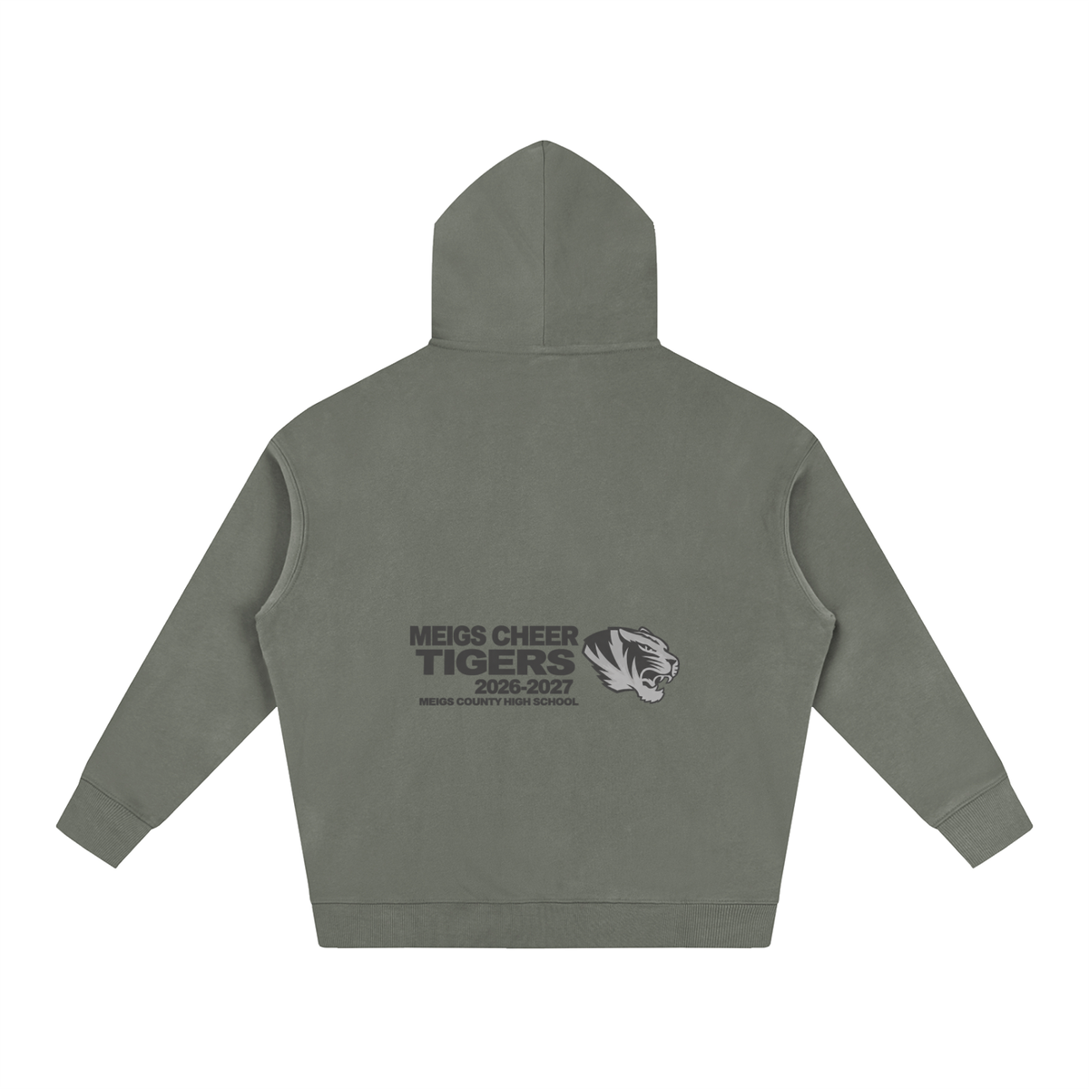 Vector Star Front Meigs County Oversize Fleeced Hoodie