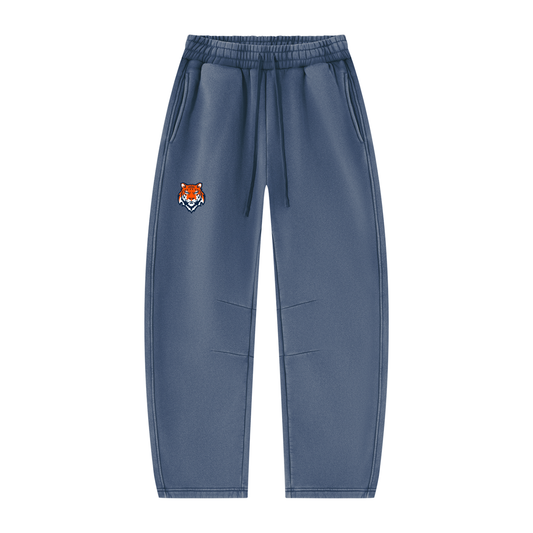Unisex Vintage Wash Barrel Leg Fleece Sweatpants
