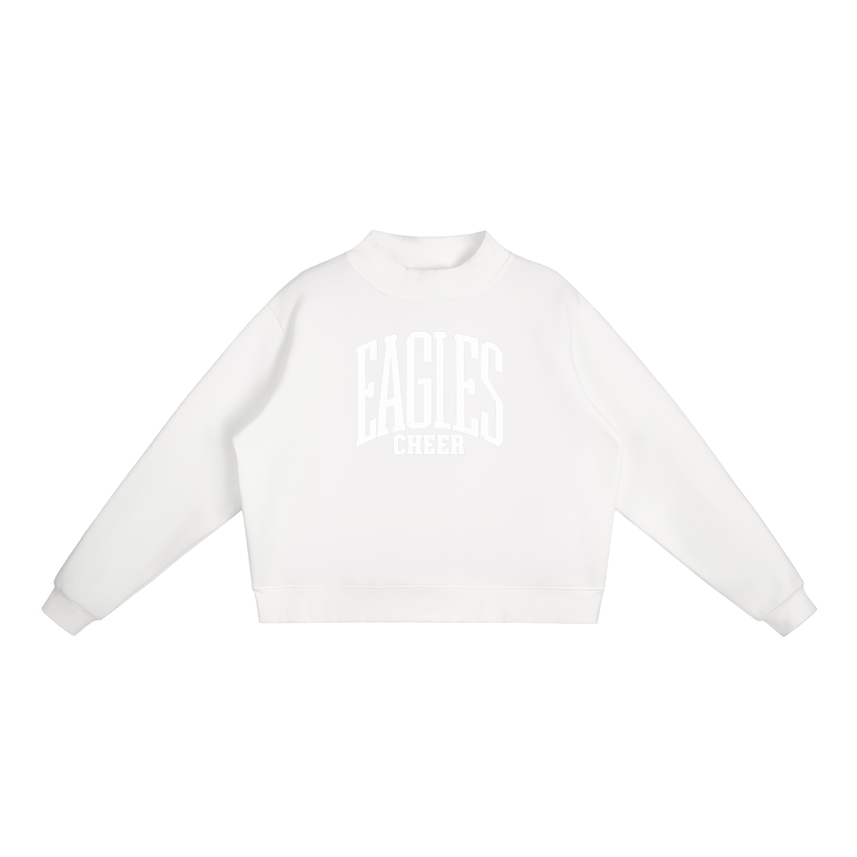 Essential Fleece Mock-Neck Crew Sweatshirt