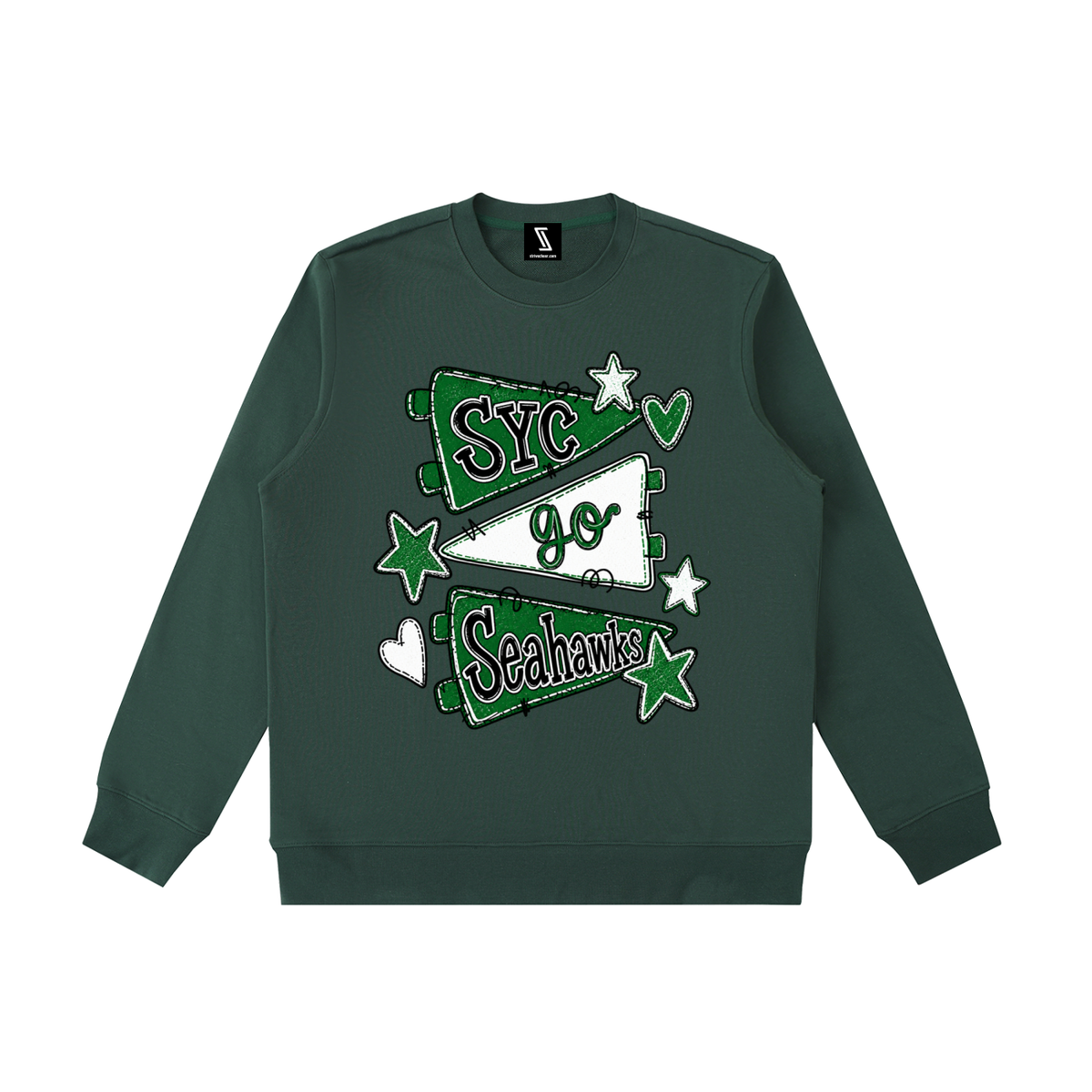 Lets Go Seahawks Essential Heavyweight Crewneck Sweatshirt