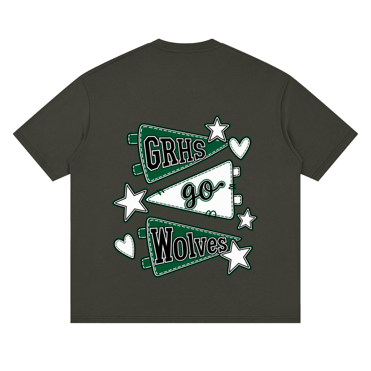 Lets Go Green River Oversized Drop Shoulder T-Shirt