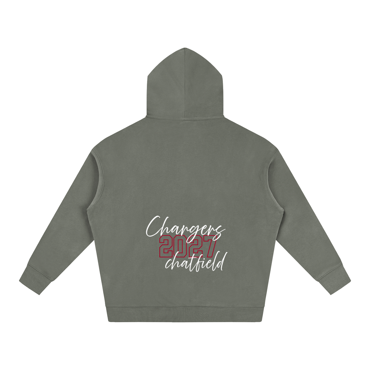Cursive Front Chatfield Oversize Fleeced Hoodie