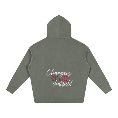 Cursive Front Chatfield Oversize Fleeced Hoodie