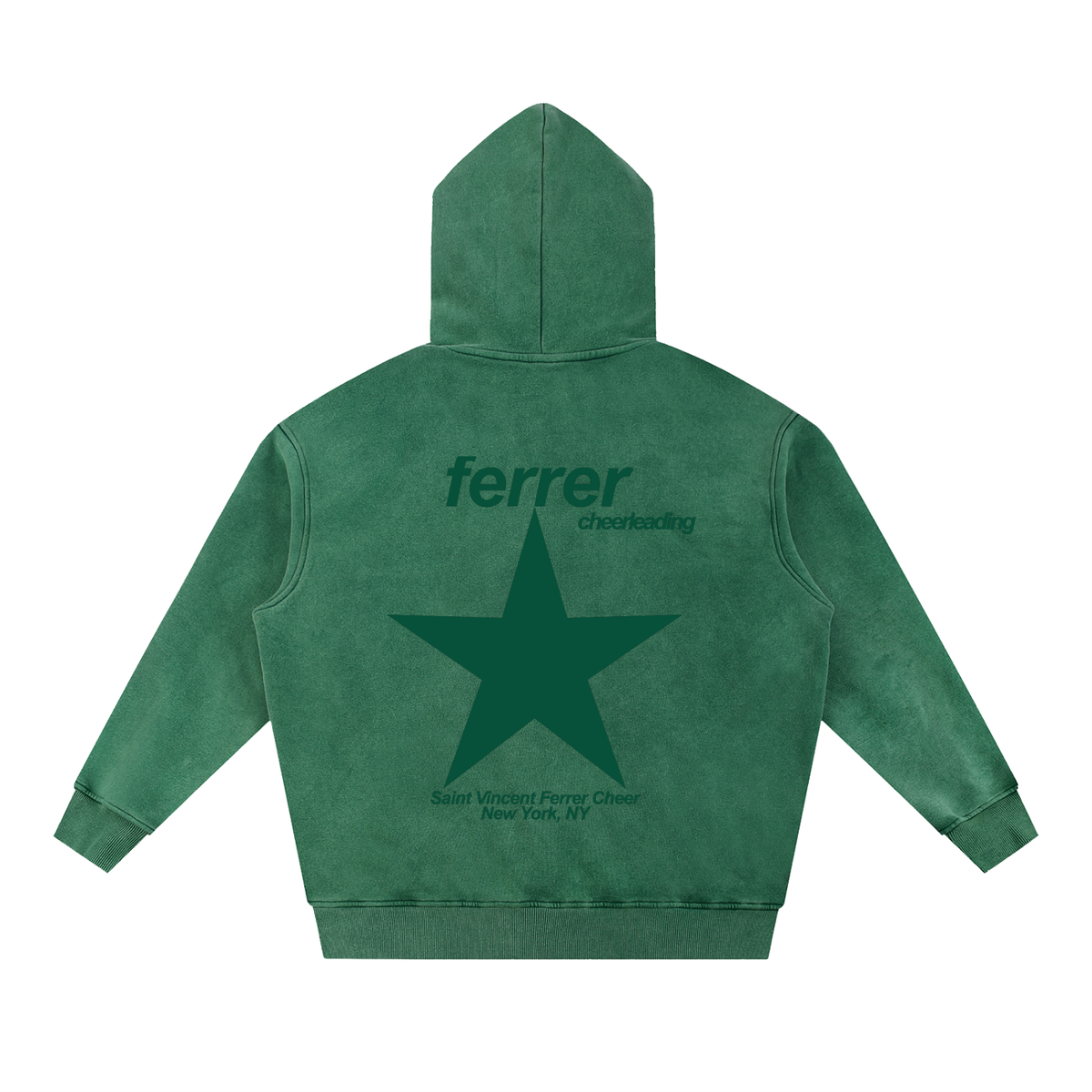 Big Star St Vincent Ferrer Snow Wash Fleece Oversize Hoodie