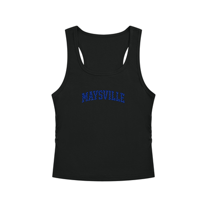 Polka Dot Maysville Women's Ruched Tank Top