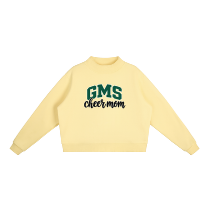 Cheer Mom Gladeville Essential Fleece Mock-Neck Crew Sweatshirt (printed)