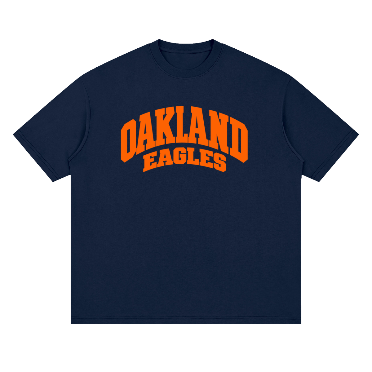 Basic 2 White Oakland Middle Oversized Drop Shoulder T-Shirt