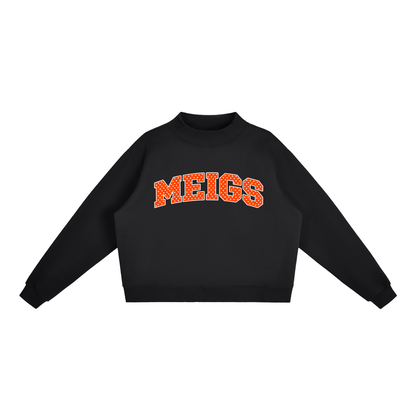 Polka Dot MEIGS Essential Fleece Mock-Neck Crew Sweatshirt