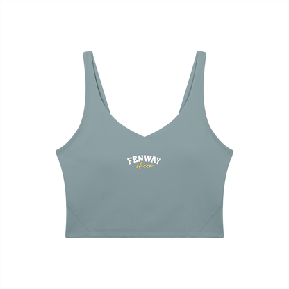 Cursive Fenway Women's V-Neck Yoga Sports Bra