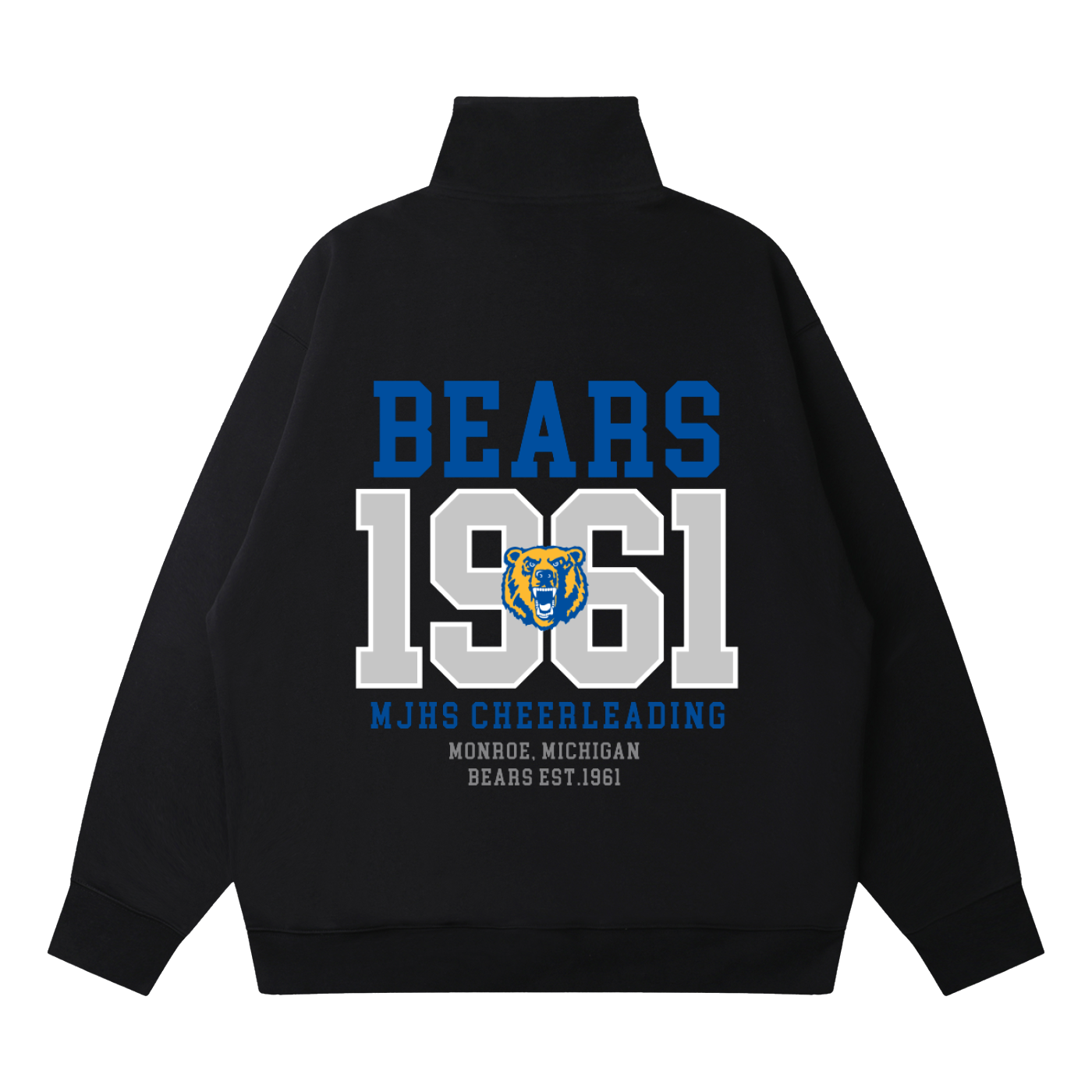 Quarter-Zip Drop Shoulder Sweatshirt