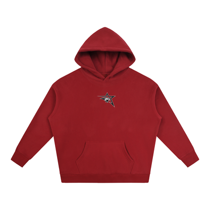 Vector Star Front Cardinal Mooney Oversize Fleeced Hoodie