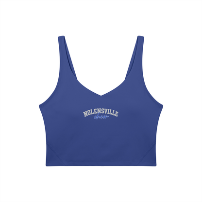 Cursive Nolensville Women's V-Neck Yoga Sports Bra