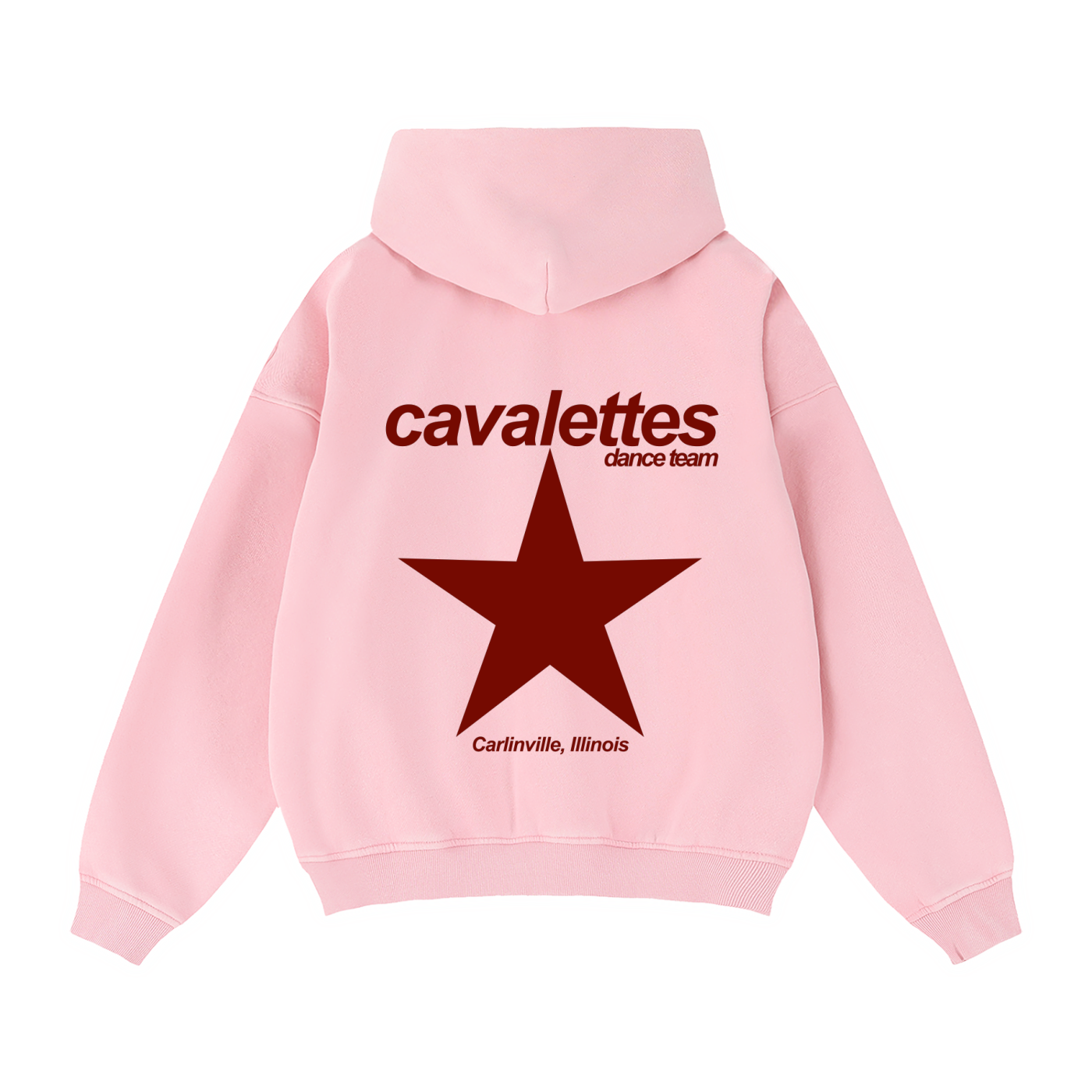 Pink Star Zip Up Hoodie