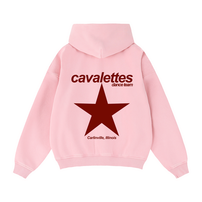 Pink Star Zip Up Hoodie