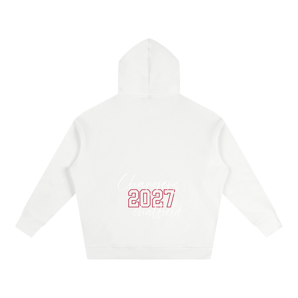 Cursive Front Chatfield Oversize Fleeced Hoodie