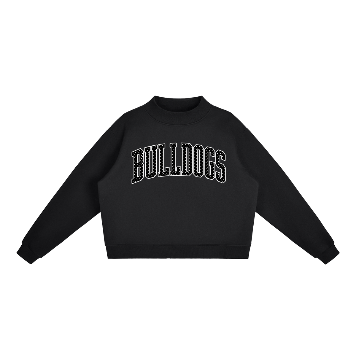 Essential Fleece Mock-Neck Crew Sweatshirt