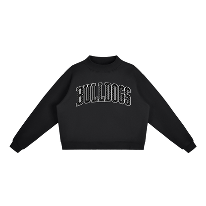 Essential Fleece Mock-Neck Crew Sweatshirt