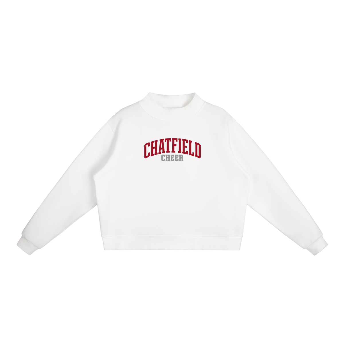 Basic 1 Chatfield Essential Fleece Mock-Neck Crew Sweatshirt (printed)