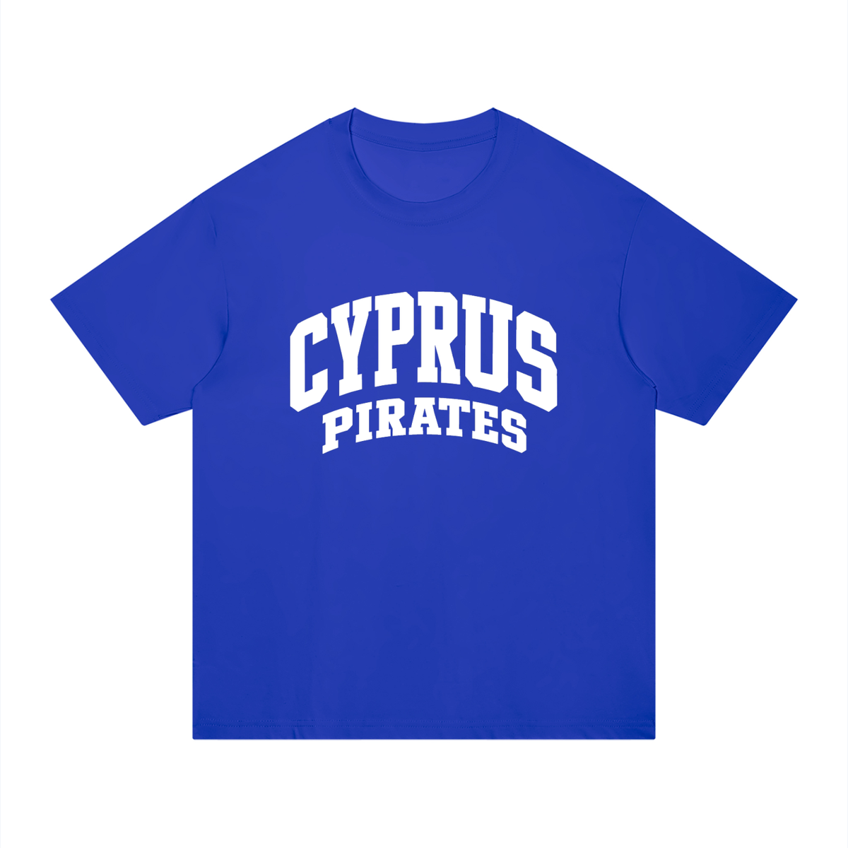 Basic 2 White Cyprus Unisex Regular Fit Cotton T-Shirt