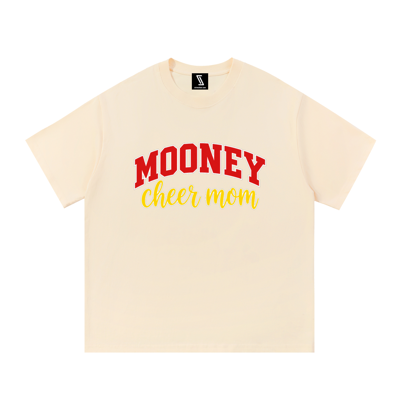 Cheer Mom Cardinal Mooney Essential Oversized Cotton T-Shirt