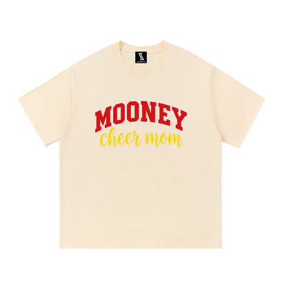 Cheer Mom Cardinal Mooney Essential Oversized Cotton T-Shirt