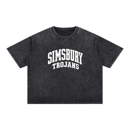 Mineral Wash Boxy Cotton T-Shirt