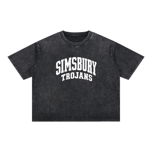 Mineral Wash Boxy Cotton T-Shirt