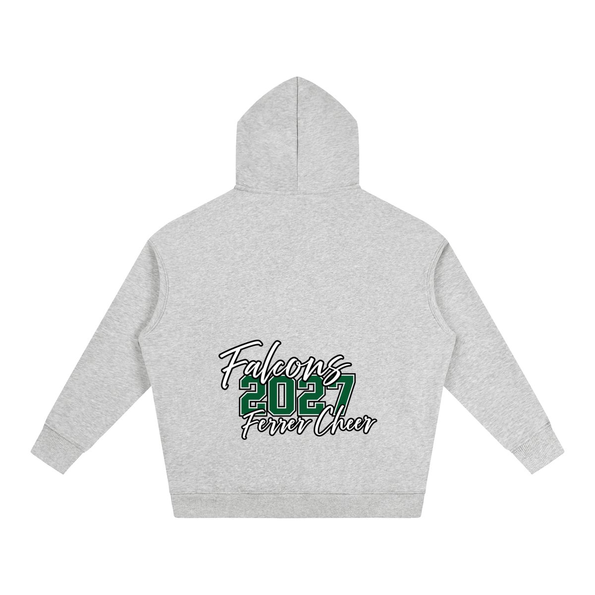 Cursive Front St Vincent Ferrer Oversize Fleeced Hoodie