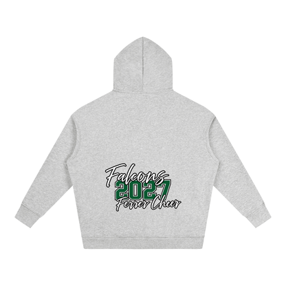 Cursive Front St Vincent Ferrer Oversize Fleeced Hoodie