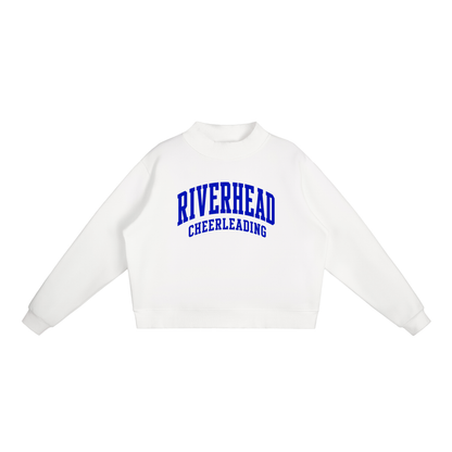 Essential Fleece Mock-Neck Crew Sweatshirt