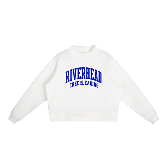 Essential Fleece Mock-Neck Crew Sweatshirt