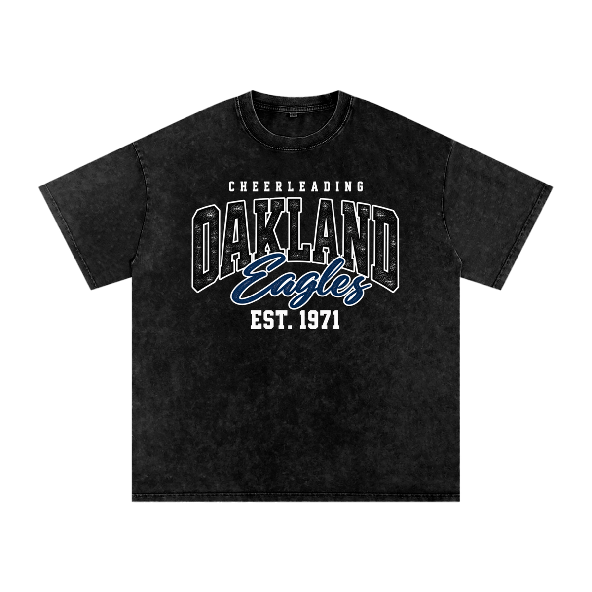 Vintage Oakland Middle Snow Washed Oversized Cotton T-Shirt