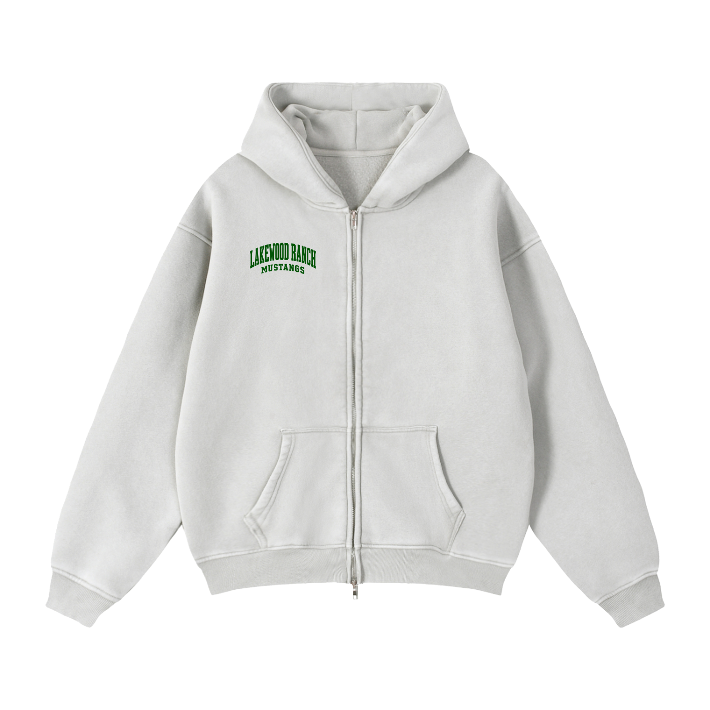 Basic 2 Lakewood Ranch Zip-Through Boxy Fleece Hoodie