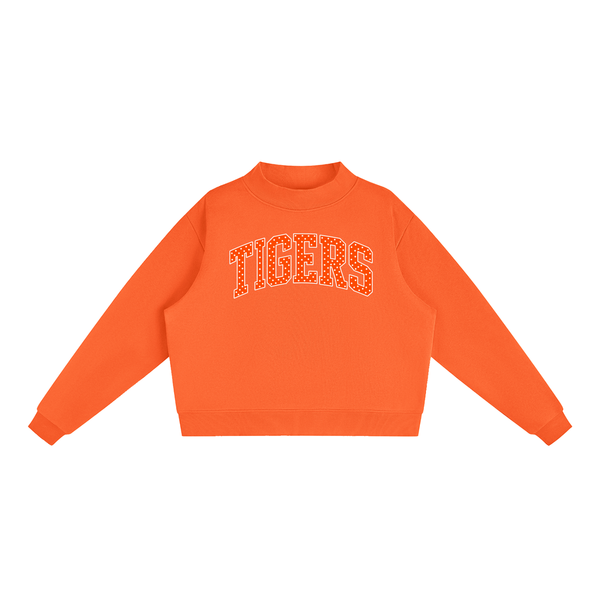 Essential Fleece Mock-Neck Crew Sweatshirt