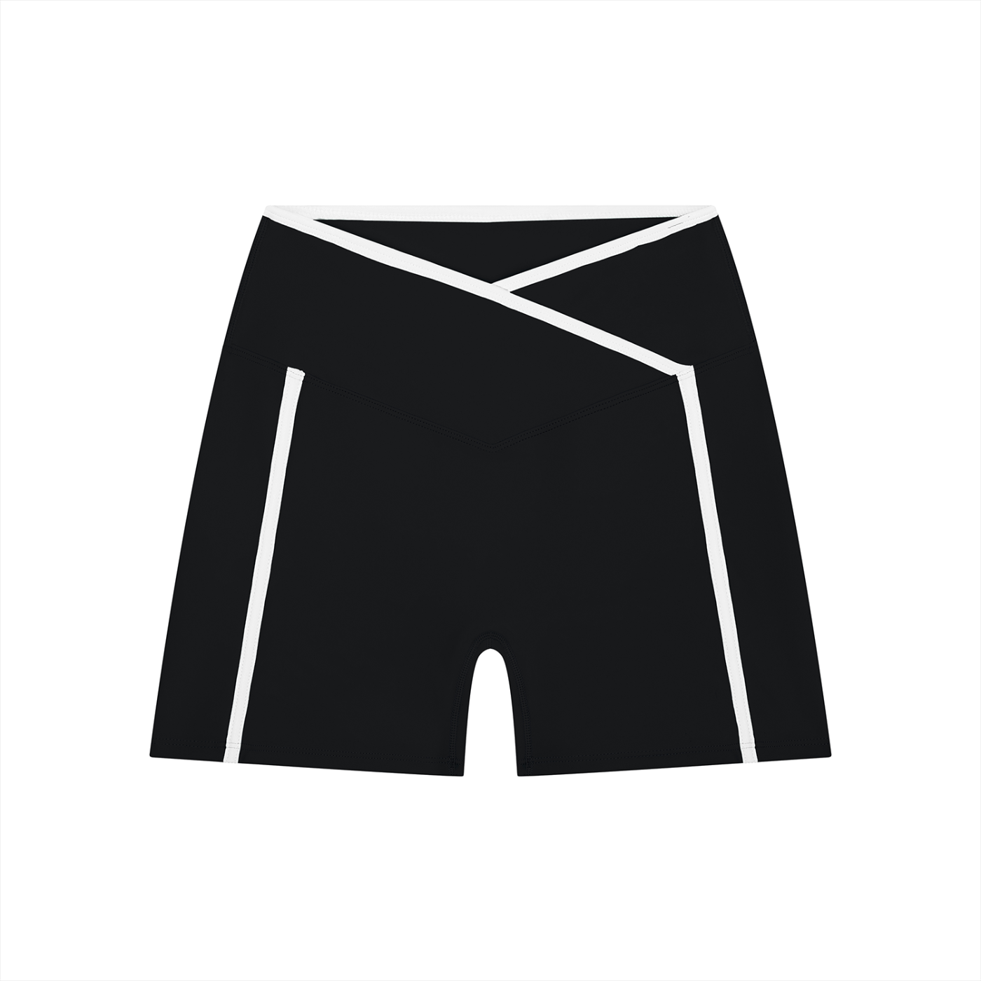 High Rise Color Block Shorts