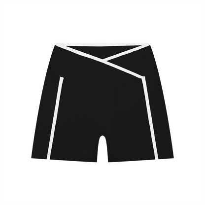 High Rise Color Block Shorts