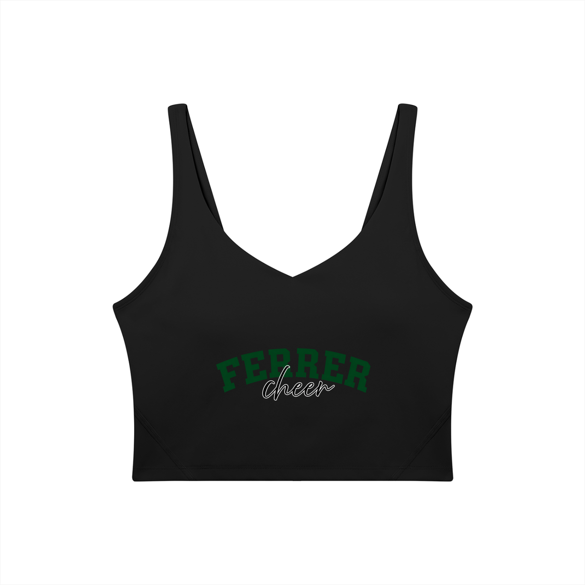 Cursive St Vincent Ferrer Women's V-Neck Yoga Sports Bra