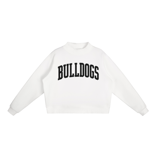 Essential Fleece Mock-Neck Crew Sweatshirt
