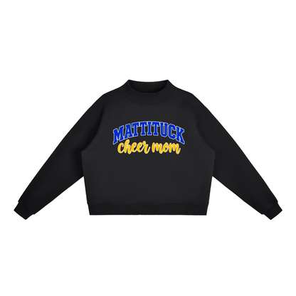 Cheer Mom Mattituck Essential Fleece Mock-Neck Crew Sweatshirt