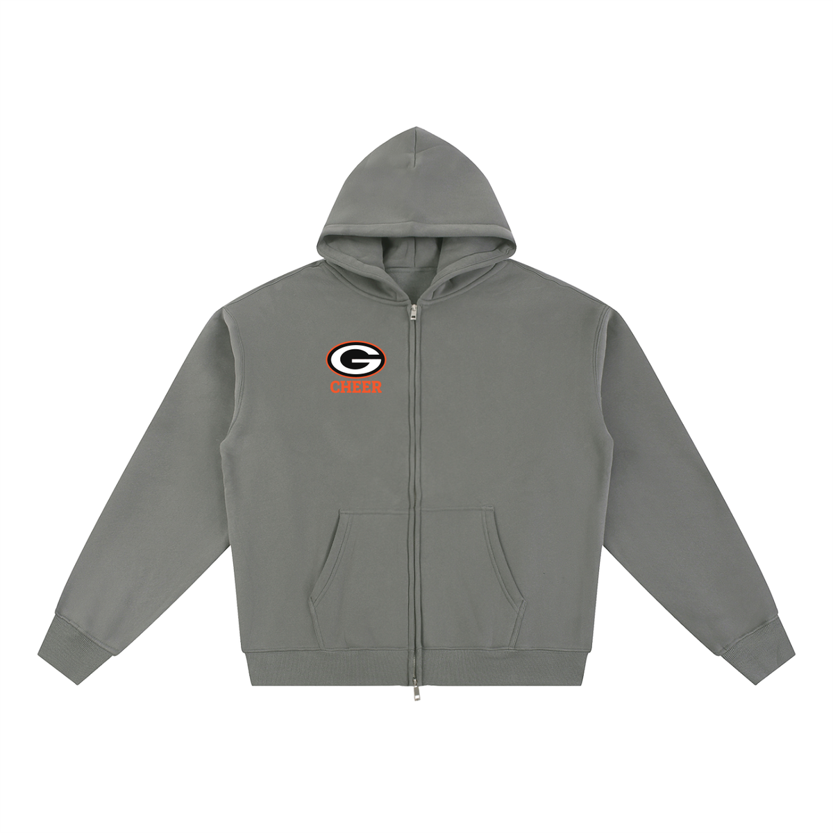 Simple Green Bulldogs Essential Fleece Zip-Through Hoodie