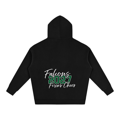 Cursive Front St Vincent Ferrer Oversize Fleeced Hoodie